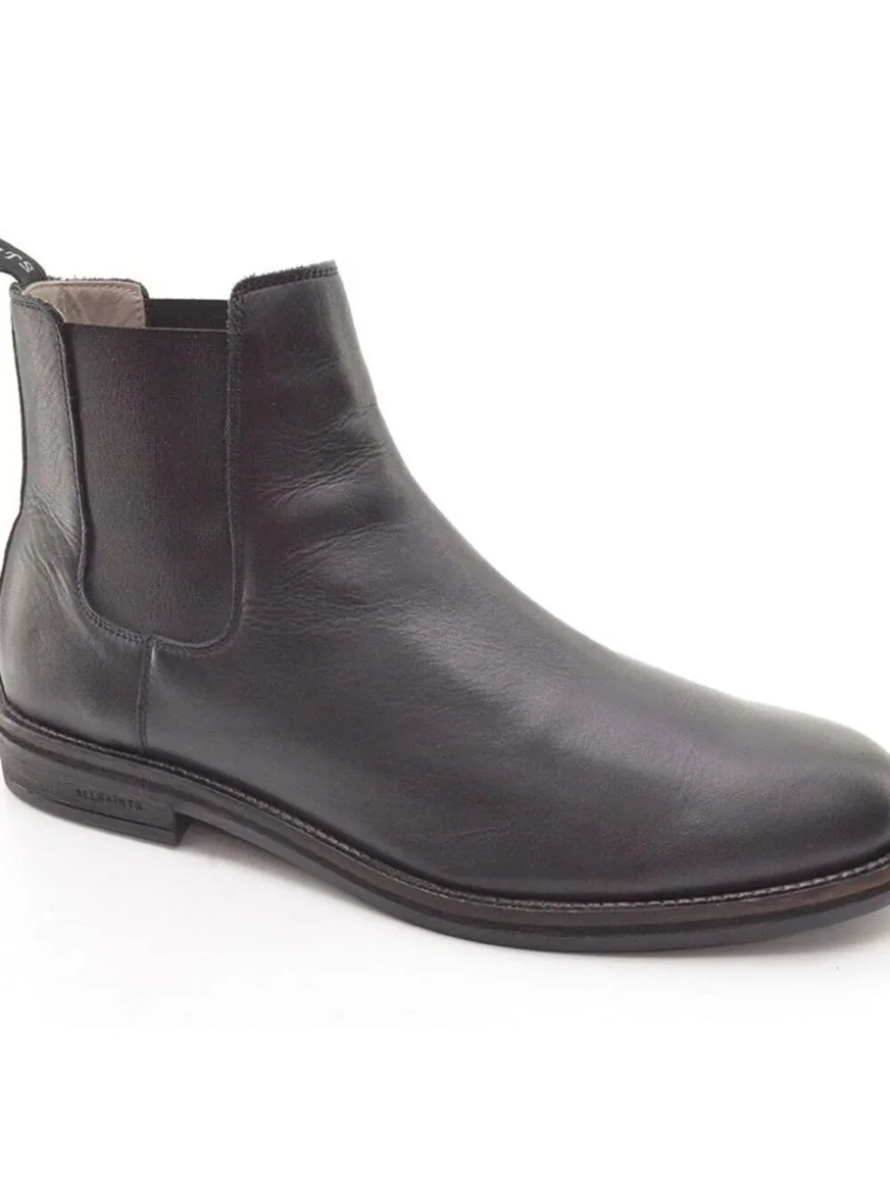 Men All Saints Harley Black Chelsea Boots 46 / 13 M